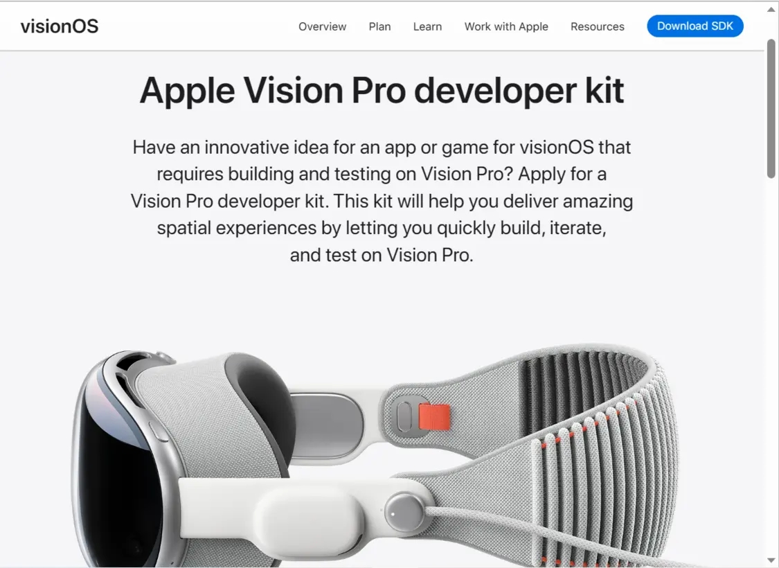 苹果将向开发者提供免费Vision Pro头显，但用完要还回来