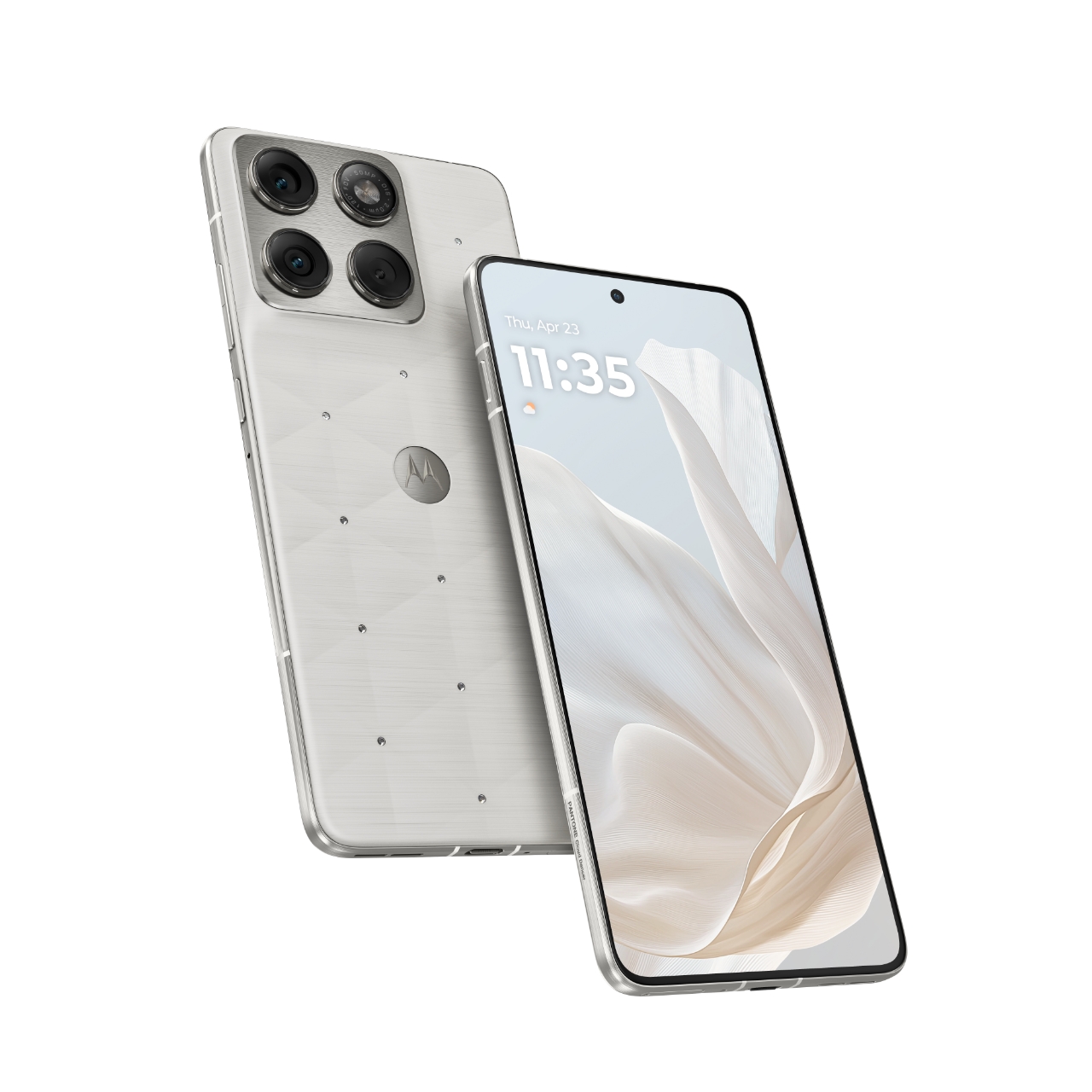 手工镶嵌施华洛世奇冰钻 联想moto X70 Air推出云上舞白冰钻限定版