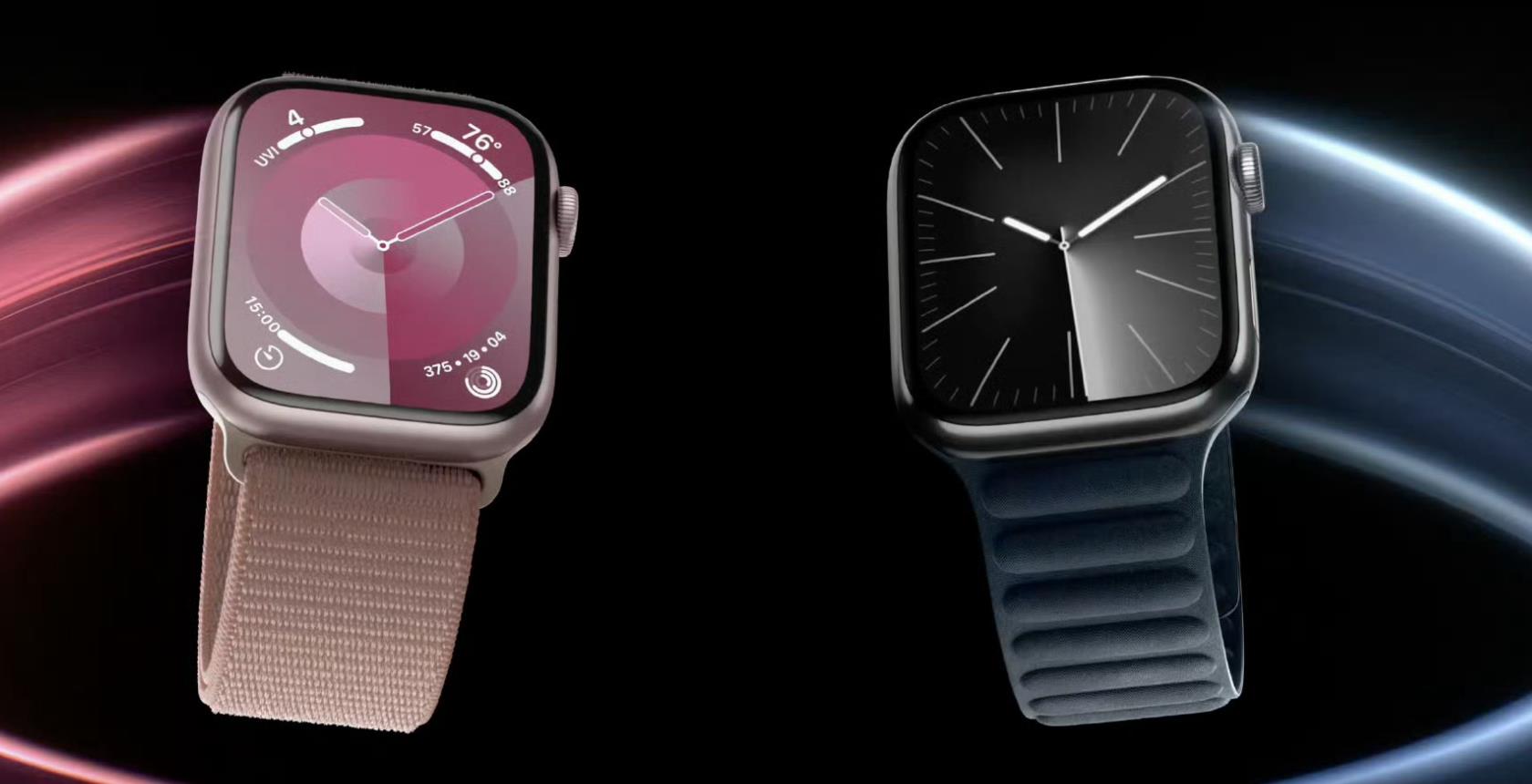 粉色Apple Watch Series 9来袭：搭载S9芯片，续航依旧强劲